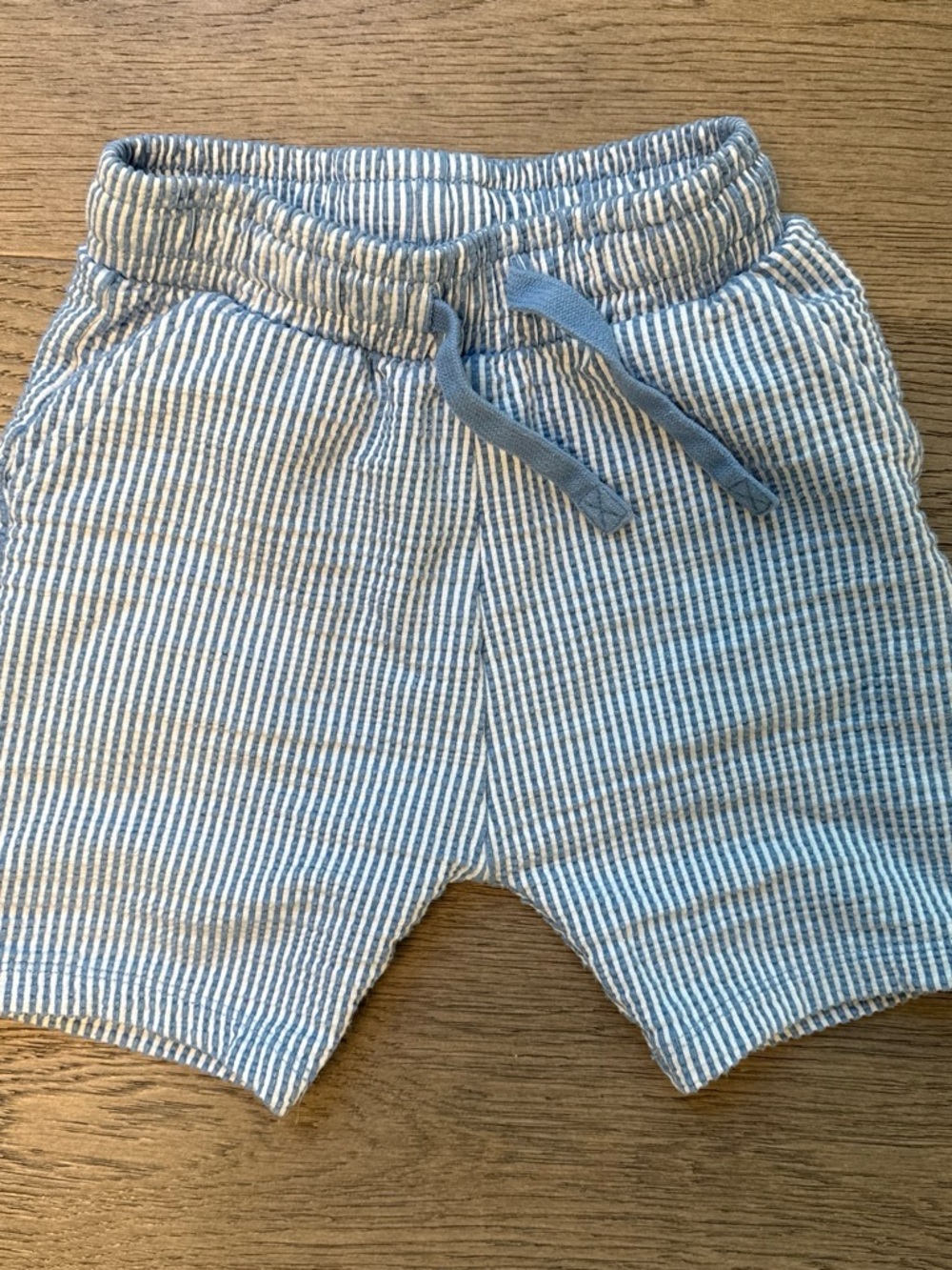 next Blue & White Striped Seersucker Shorts